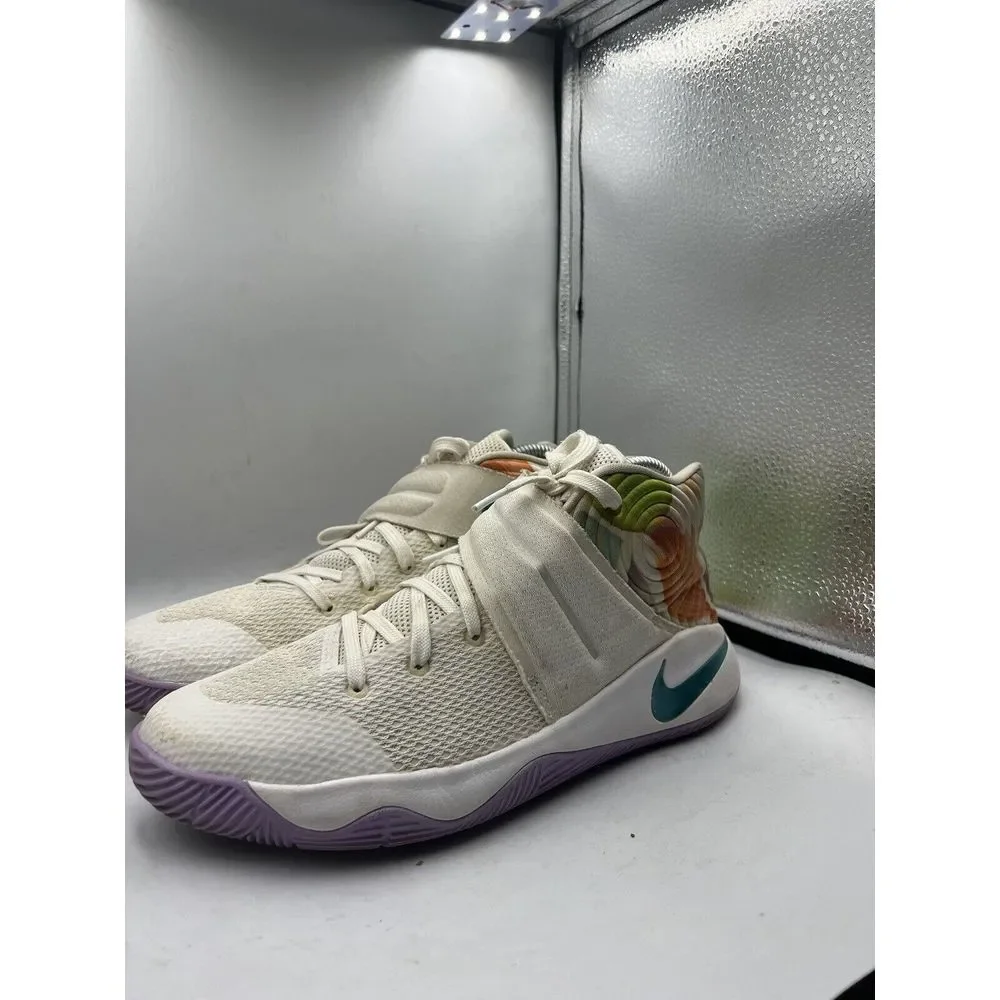 Nike Kyrie 2 GS Easter 826673–105‎ White Jade Lilac Spring Summer Sneaker 7Y